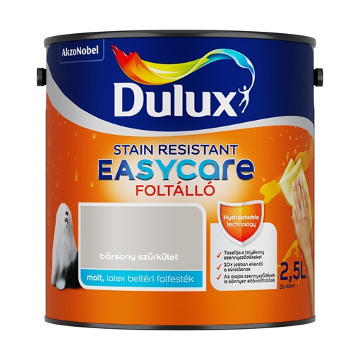 Dulux EasyCare foltálló falfesték Bársony szürkület 2,5L
