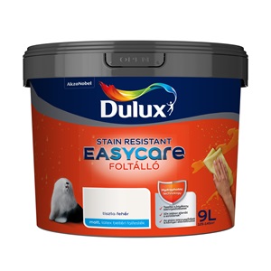 Dulux EasyCare foltálló falfesték Tiszta fehér 9 L