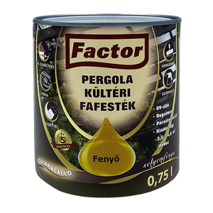 Factor Pergola kültéri fafesték fenyő  0,75 L