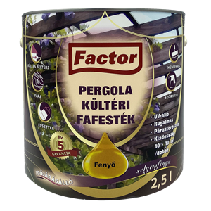 Factor Pergola kültéri fafesték fenyő  2,5 L