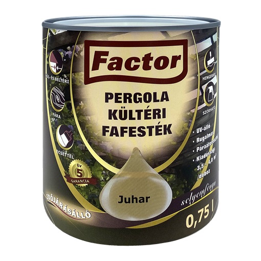 Factor Pergola kültéri fafesték juhar  0,75 L
