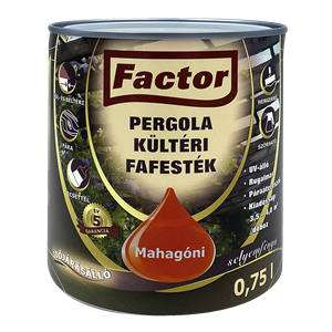 Factor Pergola kültéri fafesték mahagóni  0,75 L