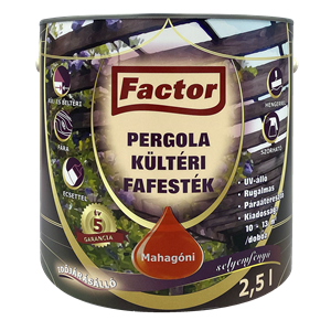 Factor Pergola kültéri fafesték mahagóni  2,5 L