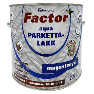Factor aqua parkettalakk magasfényű 2,5 L