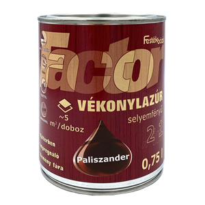Factor vékonylazúr sf. 2in1 paliszander  0,75 L