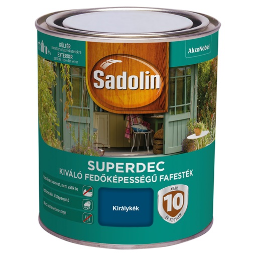 Sadolin Super Deckfarbe fafesték királykék 0,75 L