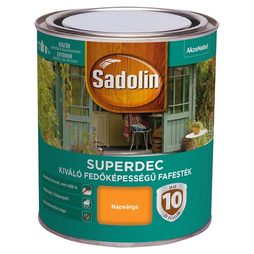 Sadolin Super Deckfarbe fafesték napsárga 0,75 L Superdec