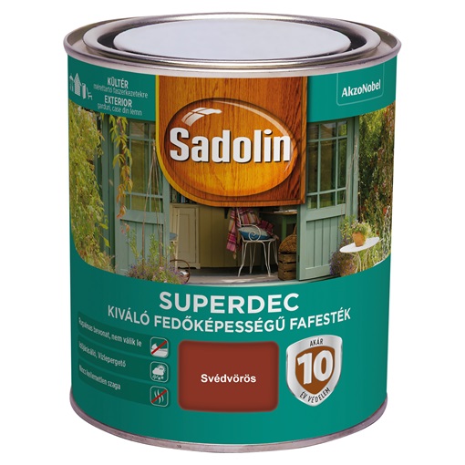 Sadolin Super Deckfarbe fafesték svédvörös 0,75 L Superdec