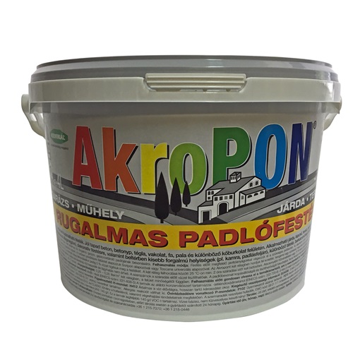 AkroPON rugalmas padlófesték fekete  1 L
