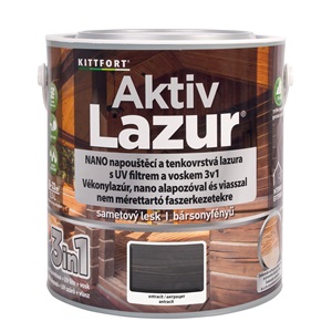 Aktivlazur vékonylazúr Antracit 2,5 L