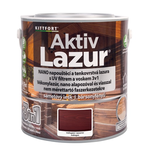 Aktivlazur vékonylazúr Mahagóni 2,5 L