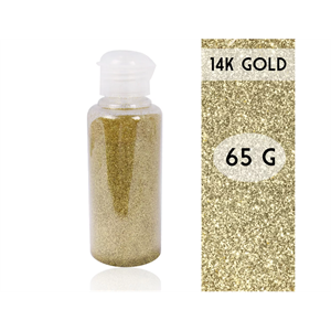 Art Deco - Dekor Micro Glitter csillámpor - 14K arany 65 gr