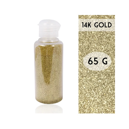 Art Deco - Dekor Micro Glitter csillámpor - 14K arany 65 gr