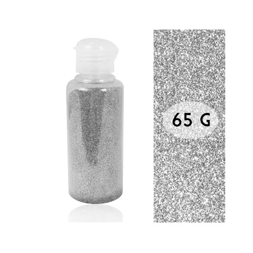 Art Deco - Dekor Micro Glitter csillámpor - ezüst 65 gr