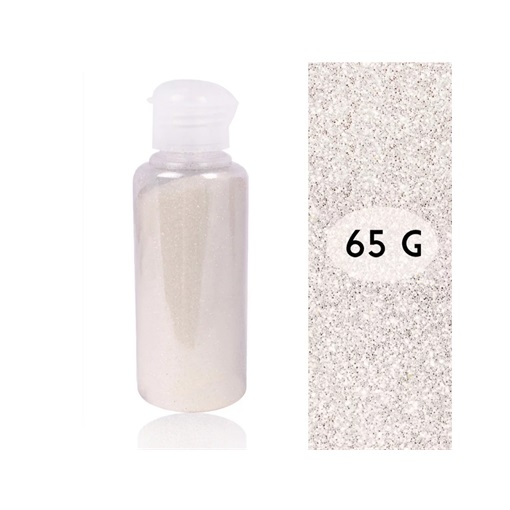 Art Deco - Dekor Micro Glitter csillámpor - fehér 65 gr