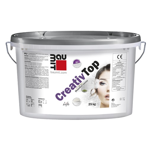 Baumit CreativTop Fine 1 mm vakolat fehér 25kg 0019