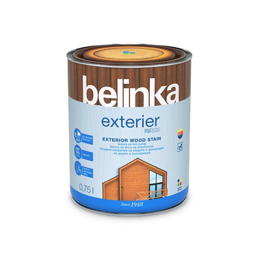 Belinka Exterier lazúr 62 szivárványsárga 0,75 L
