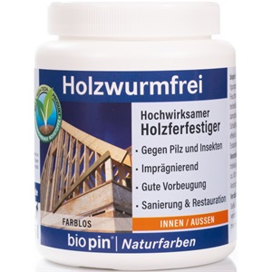 Biopin Holzwurmfrei favédőszer aqua színtelen 0,75 L