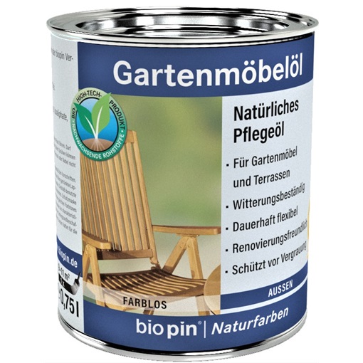 Biopin kerti-bútorolaj színtelen 0,75 L