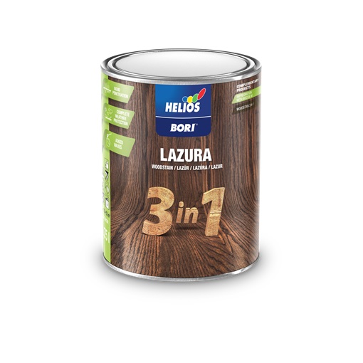 Bori 3in1 vékonylazúr  9 paliszander 0,75 L