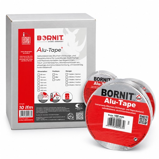 Bornit Alu-Tape bitumenes tömítő szalag 10 cm x 10 fm (ólom)