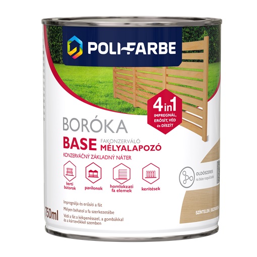 Boróka Base fakonzerváló alapozó BB01 színtelen 0,75 L