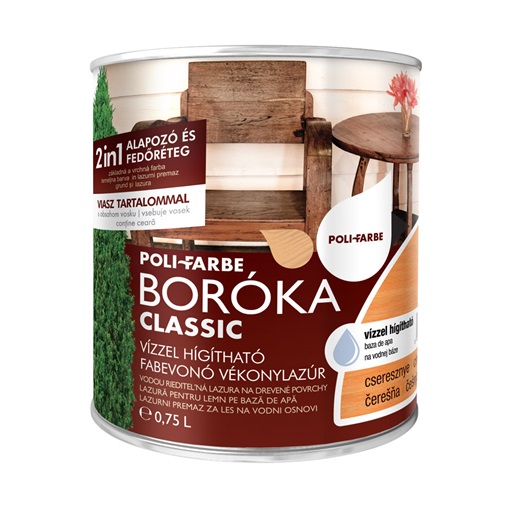 Boróka classic vizes vékonylazúr cseresznye 0,75L