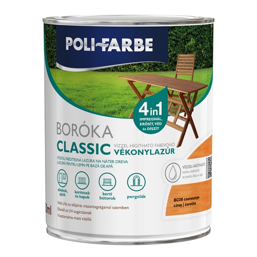 Boróka classic vizes vékonylazúr cseresznye 0,75L