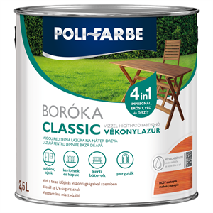 Boróka classic vizes vékonylazúr mahagóni 2,5L