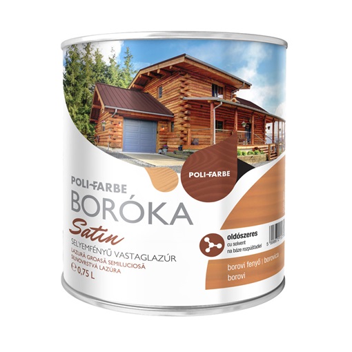 Boróka satin lazúr borovi fenyő 0,75 L KIFUTÓ