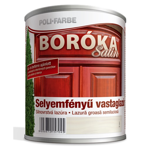 Boróka satin lazúr fehér 0,75 L KIFUTÓ