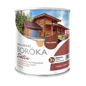 Boróka satin lazúr mahagóni 0,75 L KIFUTÓ