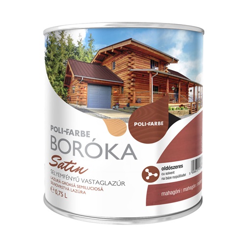 Boróka satin lazúr mahagóni 0,75 L KIFUTÓ