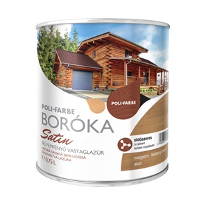 Boróka satin lazúr mogyoró 0,75 L KIFUTÓ