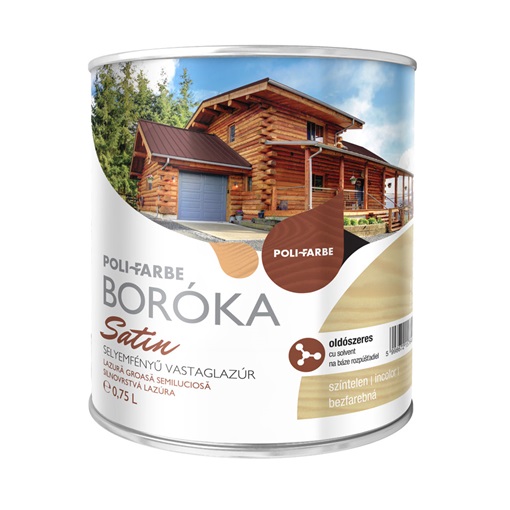Boróka satin lazúr színtelen 0,75 L KIFUTÓ