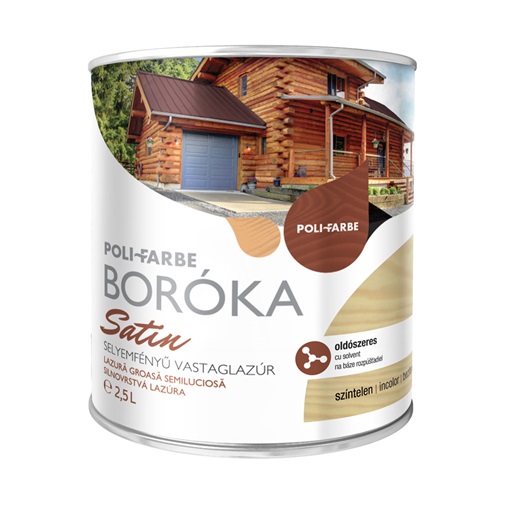 Boróka satin lazúr színtelen 2,5 L KIFUTÓ