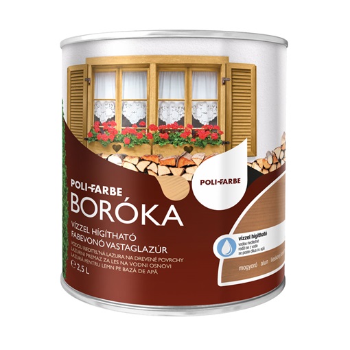 Boróka vizes vastaglazúr mogyoró 2,5 L