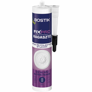 Bostik FixPro gipsz és polisztirol stukkó ragasztó 300 ml (vízbázisú)