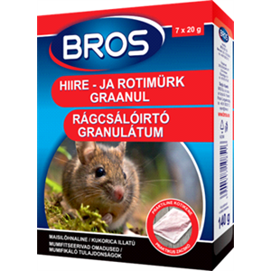 Bros Rágcsálóirtó granulátum 140g (29ppm)