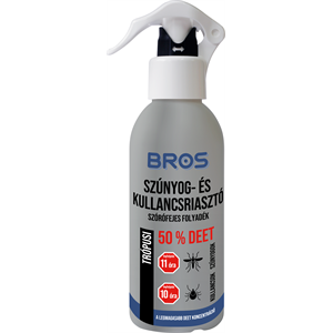 Bros Szúnyog és Kullancsriasztó Trópusi szórófejes folyadék 50% DEET 130 ml