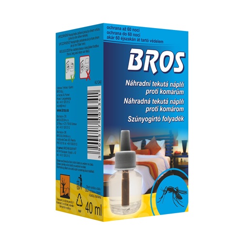 Bros utántöltő folyadék elektromos szúnyogriasztó készülékhez 40 ml
