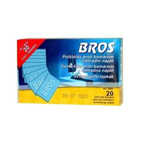 Bros utántöltő lapka szúnyogriasztó készülékhez  20 db