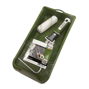 C.Festőhenger készlet mikroszálas 9 mm szálhossz 10 cm henger + nyél + kád 86527099