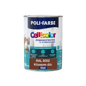 Cellkolor matt zománc Közepes dió RAL 8002  0,8L