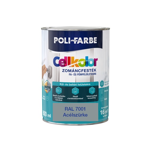 Cellkolor mf. zománc Acélszürke RAL 7001  0,8L