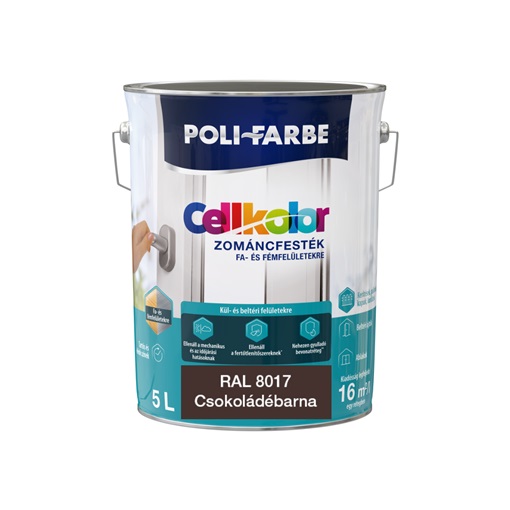 Cellkolor mf. zománc Csokoládébarna RAL 8017  5L