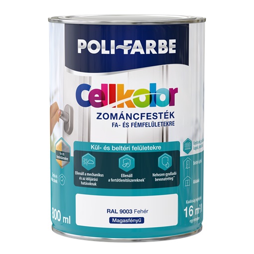 Cellkolor mf. zománc Fehér RAL 9003  0,8L