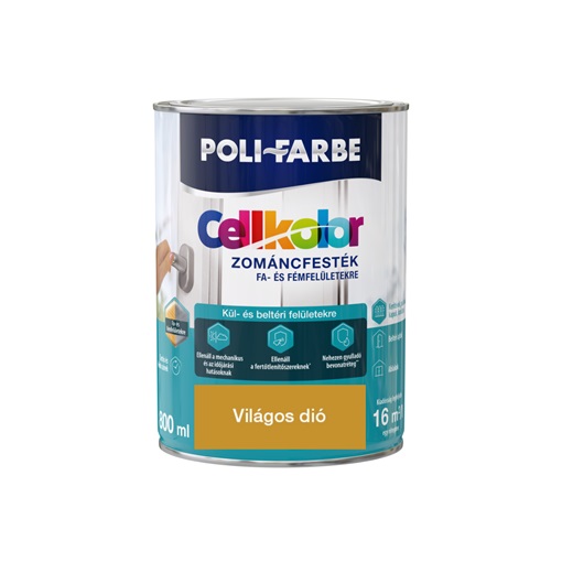 Cellkolor mf. zománc Világos dió 0,8L