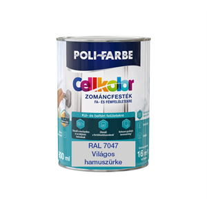 Cellkolor mf. zománc Világos hamuszürke RAL 7047  0,8L