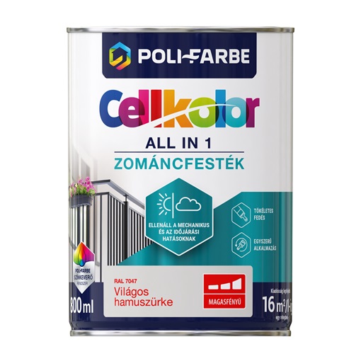 Cellkolor mf. zománc Világos hamuszürke RAL 7047  0,8L